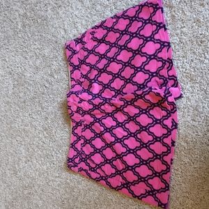 Crown & Ivy Pink/Navy Caroline Shorts